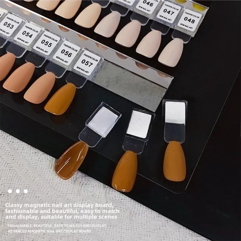 

Книга-каталог для хранения маникюрных цветов, акриловая демонстрационная карта-палитра на 120 цветов, новая высококачественная магнитная книга-образец для дизайна ногтей