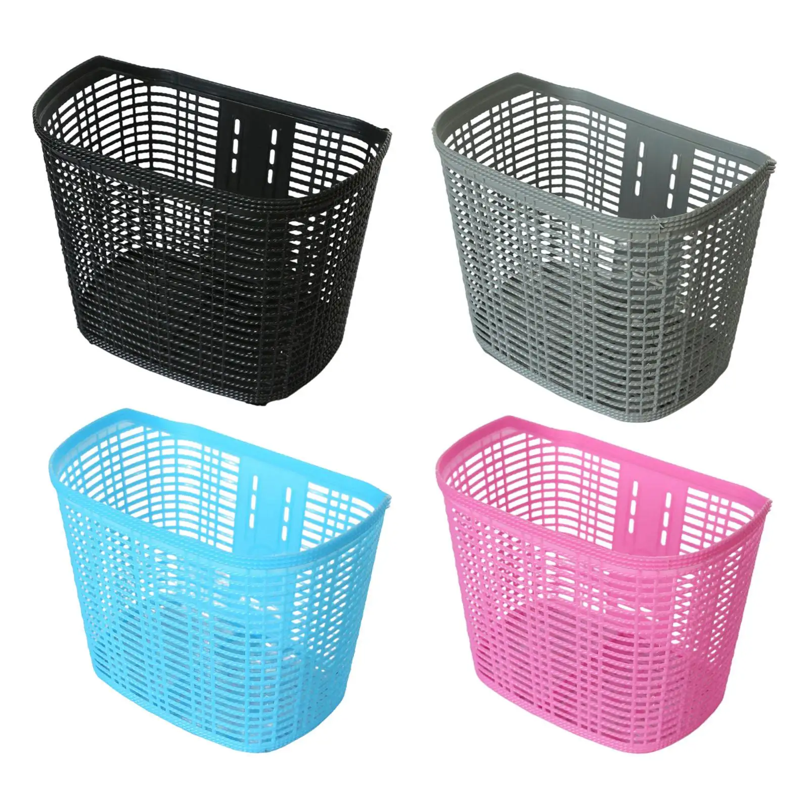 Plastic Bike Basket Commuting for Mountain Bike Picnic Shopping Pet Carrier Cycling Accessories Handlebar Basket Storage Basket