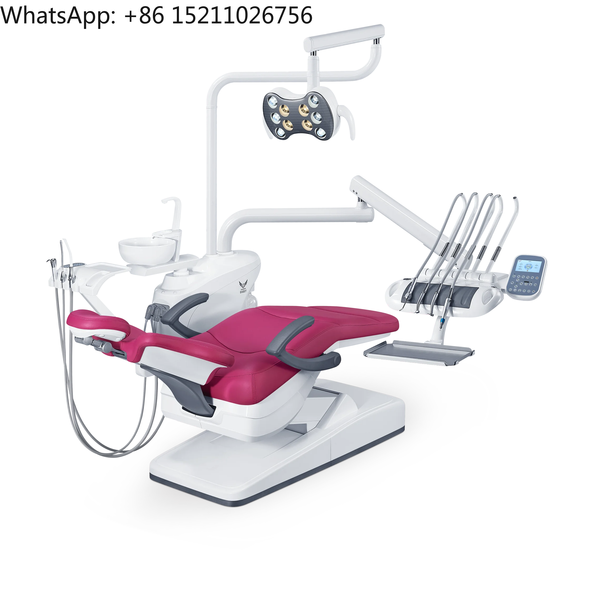 Gladent Hydraulic - Chair 3 Way - Doctor Tray - Unit Butterfly Tricolor Lamp