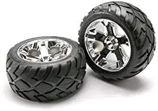 

Traxxas 5577R Anaconda Tires on 2.8" Chrome Wheels – Pre-Glued Pair