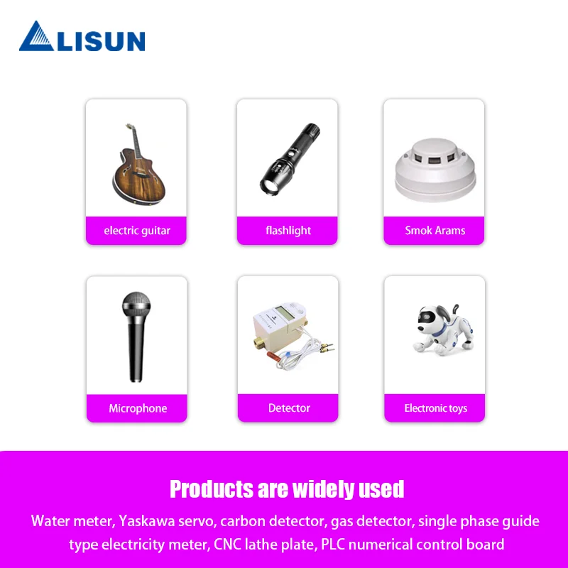 LISUN Bateria De Manganês De Lítio Descartável, 3V Medidor Inteligente De Água E Eletricidade, Alarme De Fumaça, Adicionar 51005 Plug, CR123A