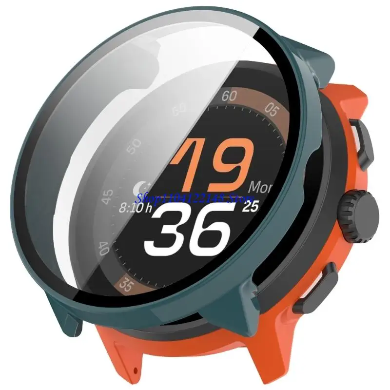 

P9FA Усиленный защитный чехол для часов для бега с закаленным стеклом Встроенная защита экрана Противоударная Простая установка