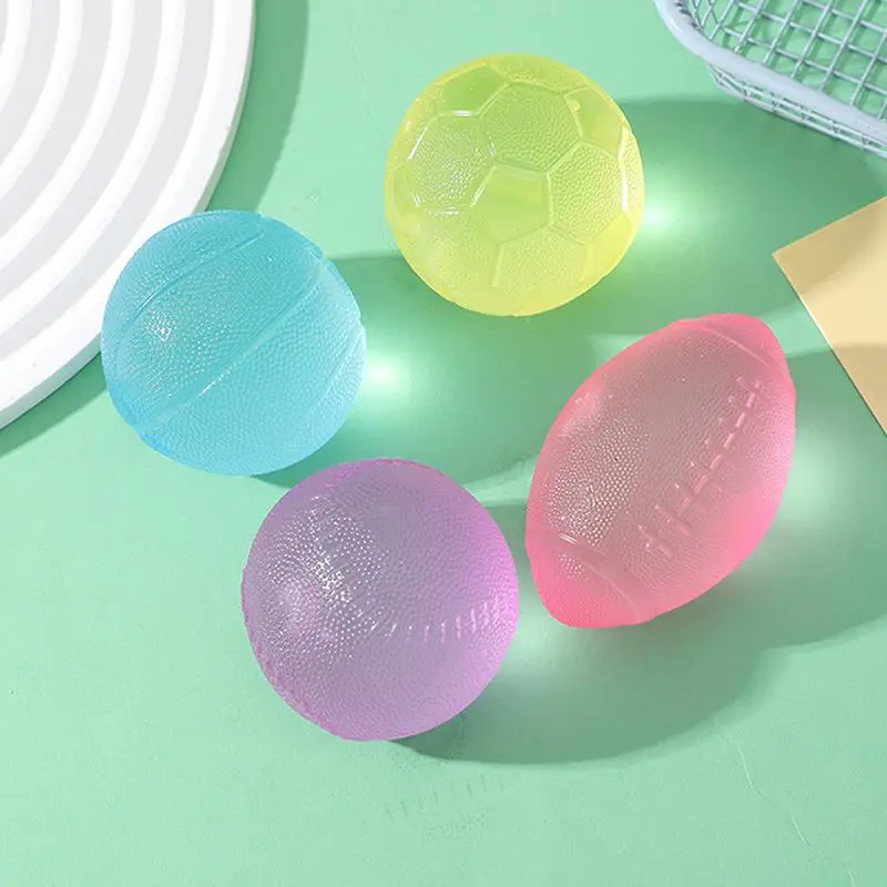 Football Maltose Fidgets Toys Squishy Basketball /rugby Maltose Squeeze Toy