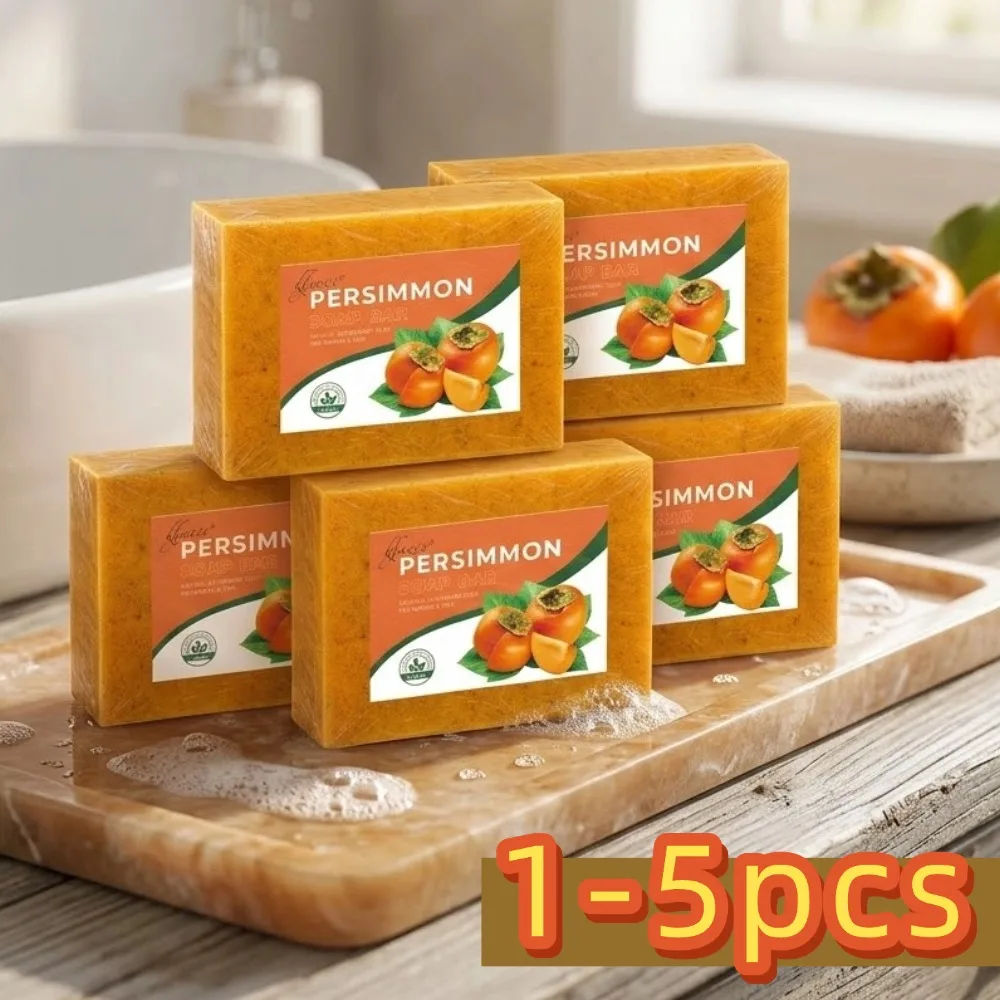 Persimmon Soap Bar Japanese Persimmon Extract For Men and Women Gentle on All Skin Types Deodorizing Soap Scent Skin Care