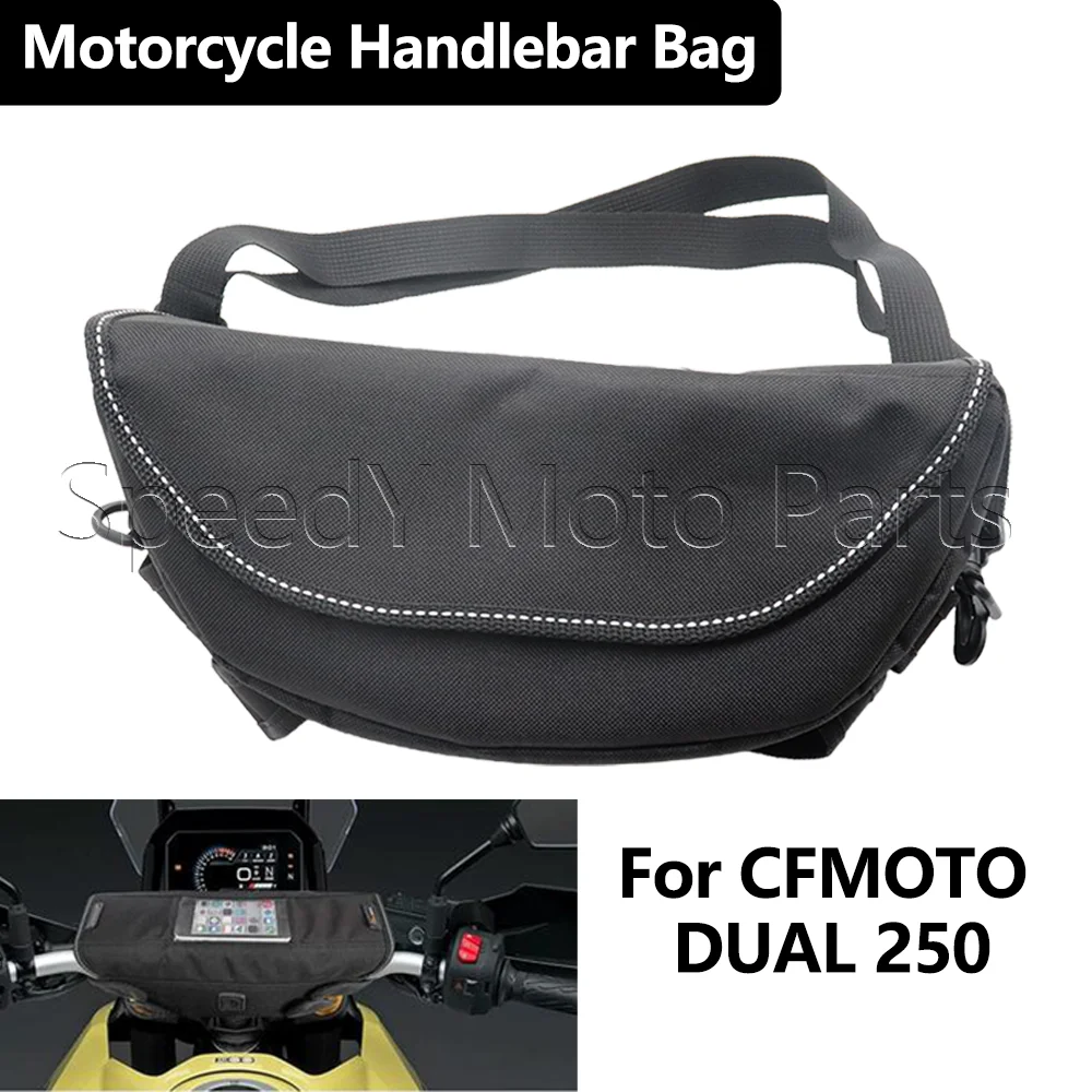 Motorcycles Riding Bags Front Hanging Portable Dustproof Motorbike Front Handlebar Storage Bag For CFMOTO DUAL250 DUAL 250
