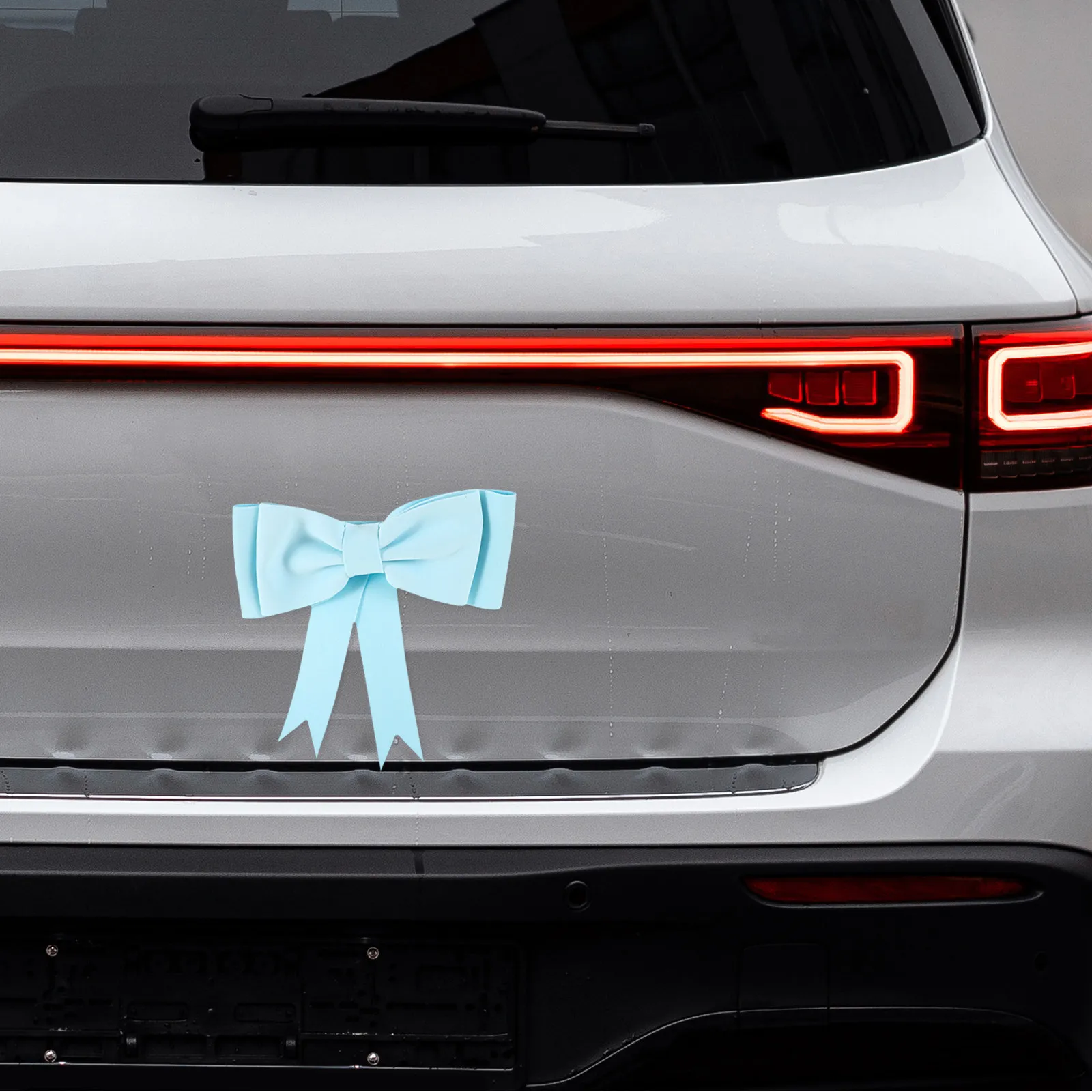 Car Tail Bowknot Hanging Ornament Elegant Sponge Material for Trunk Motorcycle Electric Vehicle Wedding Decoration Car Interior