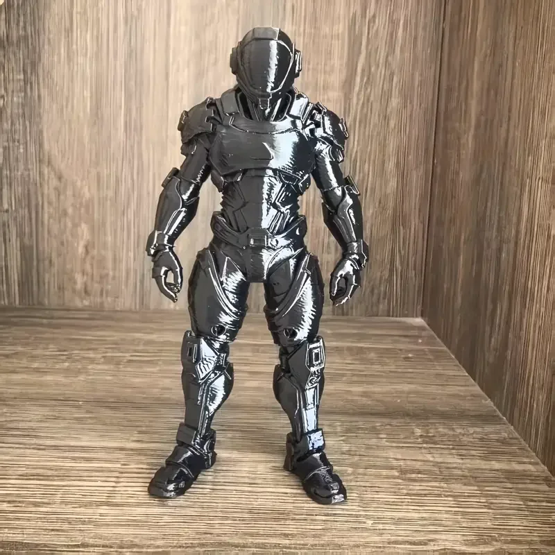 3D Printed Shadow Guardian Character Model Figurine, Guardian Armor Shadow Statue, Character Model Decoration, Suitable for Home and Office Decor, Role-Playing Game Accessories, and Artistic Desktop Decoration