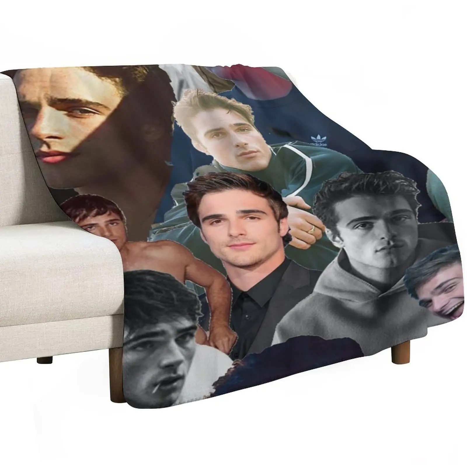 jacob elordi collage Throw Blanket decorative Sofa Throw Flannel valentine gift ideas Flannels Moving Blankets