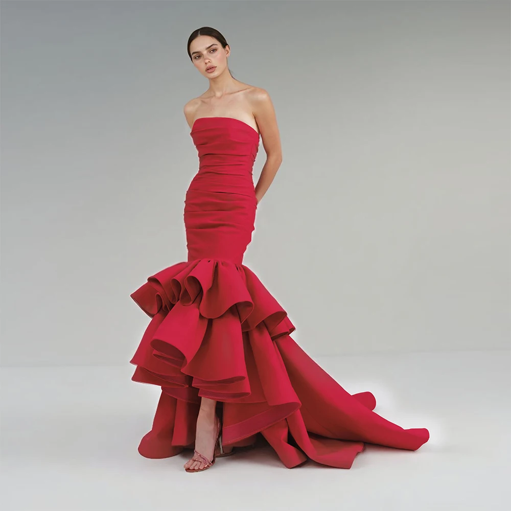 

2025 Designer Mermaid Gown Custom Color Formal Evening Dress for Wedding Guest Elegant Party Gowns Photoshoot Dress YEWEN
