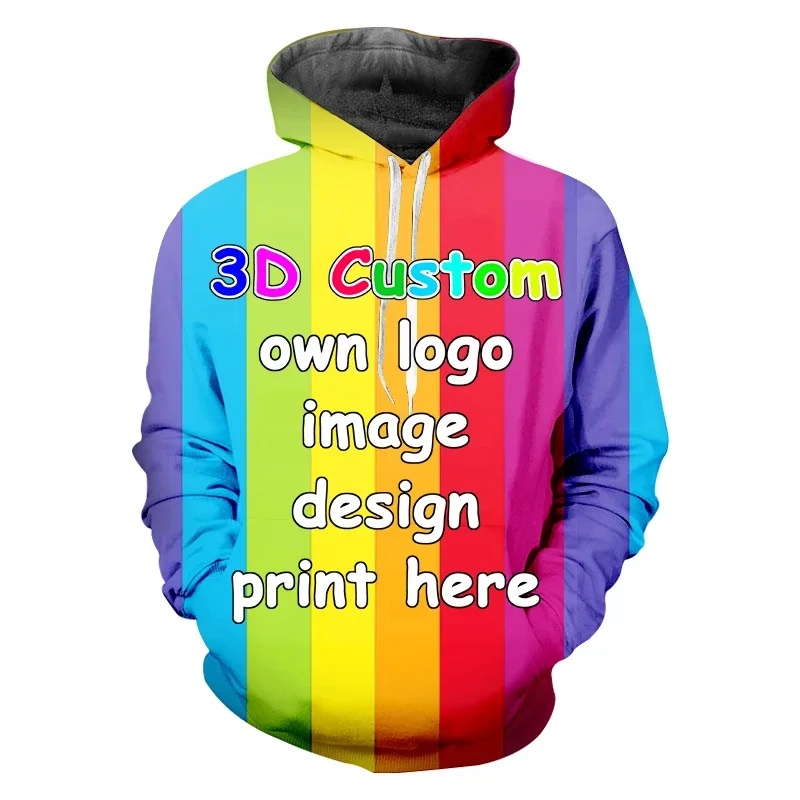 Custom Cosplay Oversized Hoodie Sweatshirt Men's Women's Hooded Pullover Harajuku Anime Sweater Male Wholesale Dropship Clothing