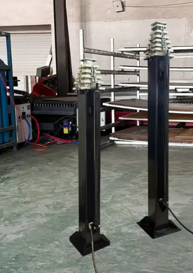 10ft Lift 2200lbs Rotating 360 Outdoor Advertising Tower Event Display Hydraulic Telescopic Mast for Mobile LED Screen Trailer