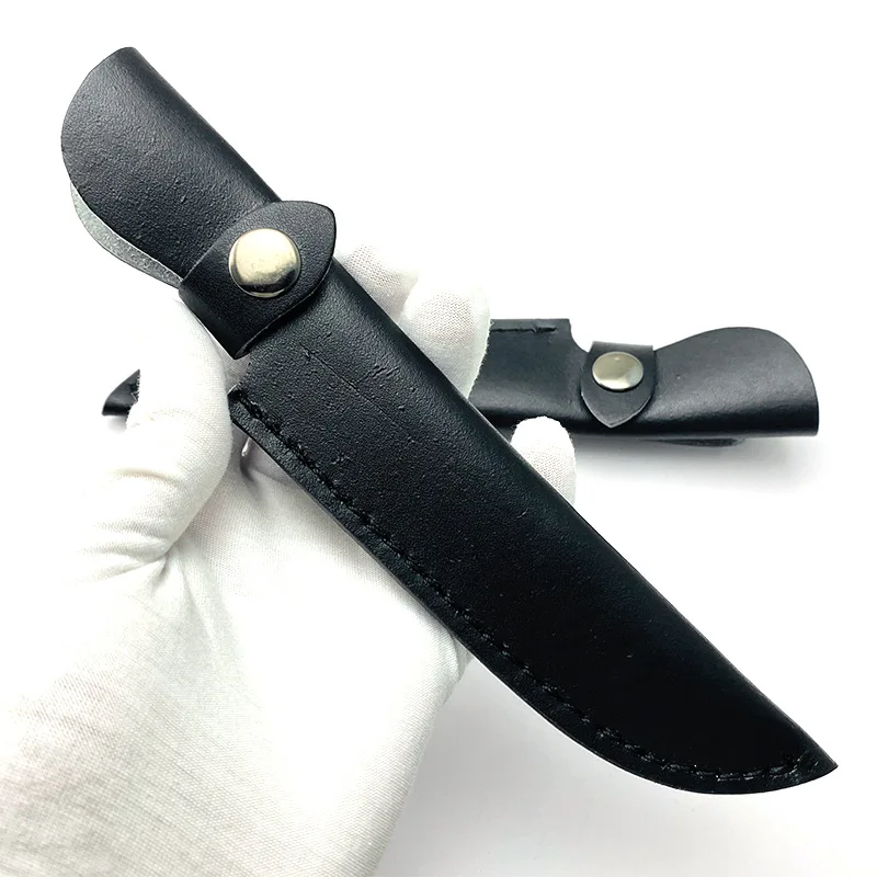 Kitchen Knife Sheath PU Leather Universal Knife Sheath Portable Fruit Knife Blade Protector Cover Edge Guards Case Home