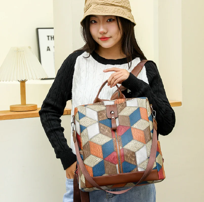 

Новые высококачественные кожаные противоугонные дорожные рюкзаки, женские корейские модные сумки на плечо большой вместимости, сумки через плечо