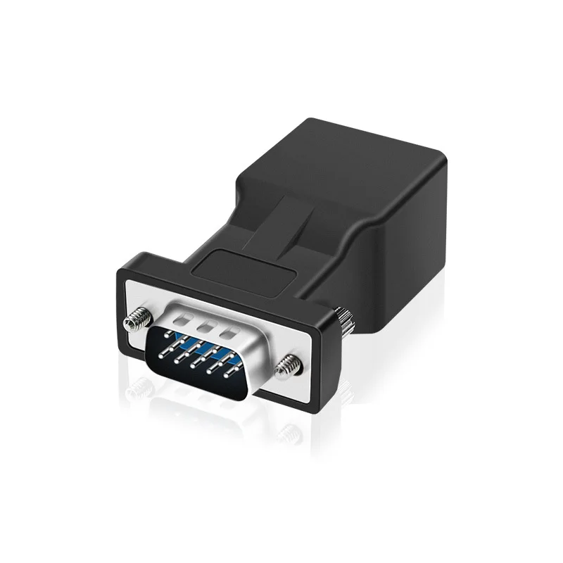 Network Ethernet Cable Adapter 15pin VGA Female To RJ-45 Connector Card RGB HDB Extender LAN CAT5 CAT6 RJ45