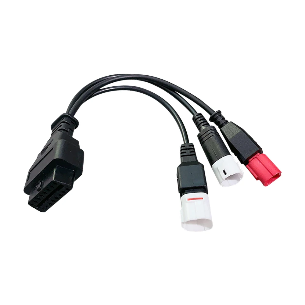 3 IN 1 for Yamaha 3pin 4pin for Honda 6pin OBD2 16PIN Motorcycle Diagnostic Connector Cable Adapter OBD 2 Motor Extension Cable