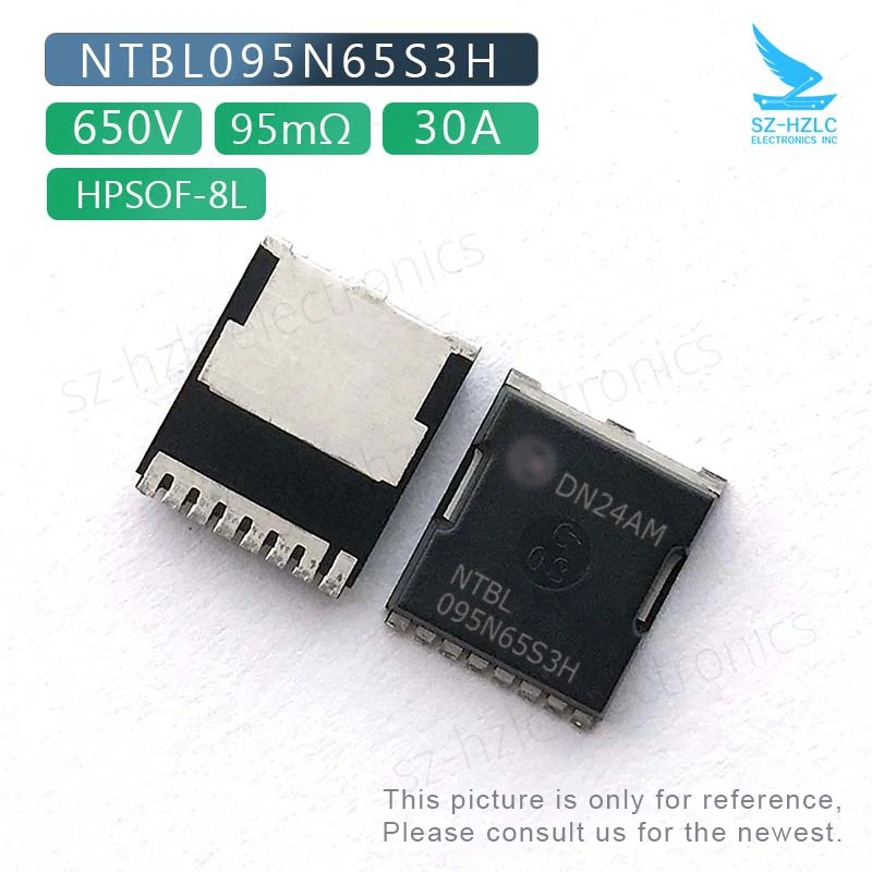 NTBL095N65S3H N-CH 650V MOS 30A 95mohm 8HPSOF 095N65S3H toll-8 Discrete Component  Automotive Grad MOSFET Power Amplifier