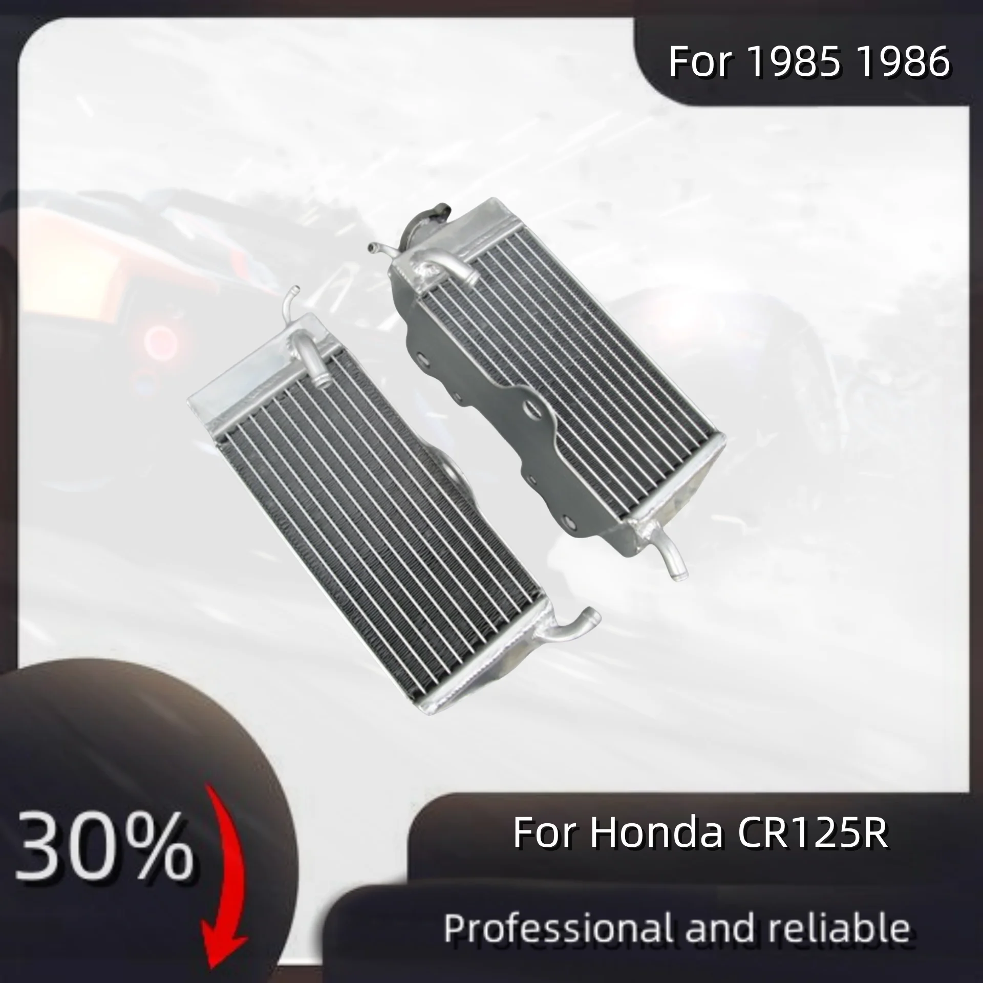 

For Honda CR125R CR 125 R Aluminum Radiator 1985 1986 Cooler Cooling Coolant