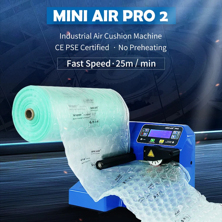 MINI AIR extraction air bubble air pillow cushion packaging machines