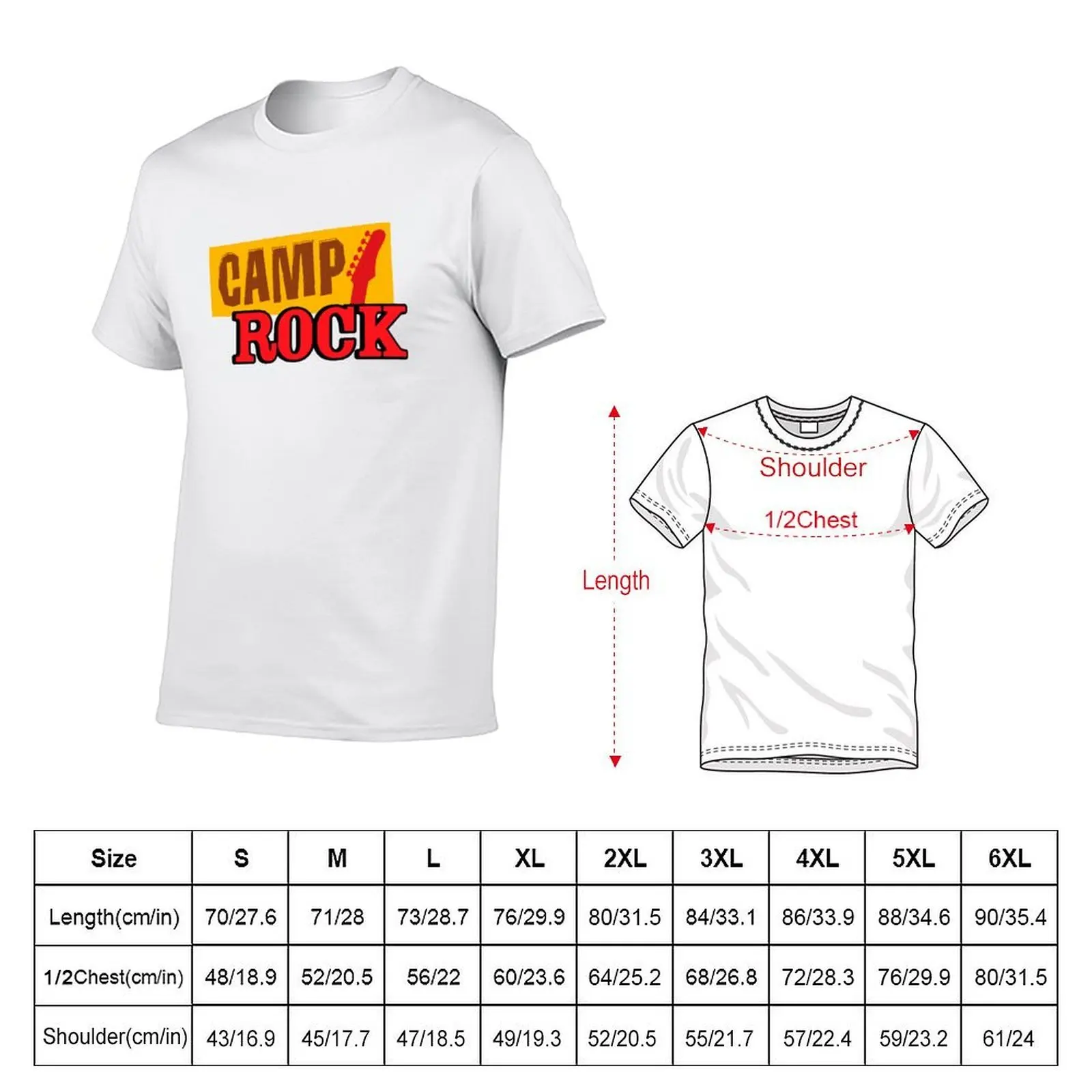camp rock T-Shirt t shirts for man slim fit essential t shirt T-Shirt