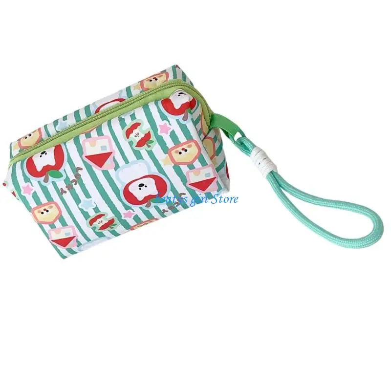 C7AB – trousse à en toile amusante, à en tissu capacité, rangement cosmétiques Portable