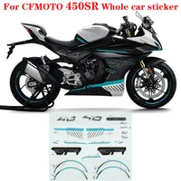 Calcomanía Original de fábrica para CFMOTO 450SR, calcomanía de estrella negra para coche, calcomanía CF400-6 para motocicleta, calcomanía con estampado de carrocería