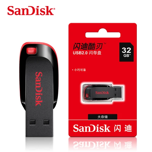 Imagen 2 del producto SanDisk CZ50 USB 2,0 unidad Flash 128GB 64GB 32GB U Disk 16GB USB2.0 Mini Pen Drive recuerdos Usb Flash USB Stick para computadora