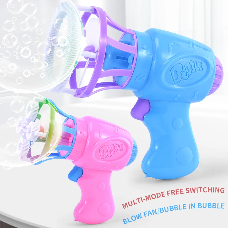 Pistola a bolle Bolla creativa in giocattoli a bolle Macchina per bolle di sapone Soffiatore Creatore Giochi estivi per feste all'aperto giocattoli per bambini ragazzi ragazze
