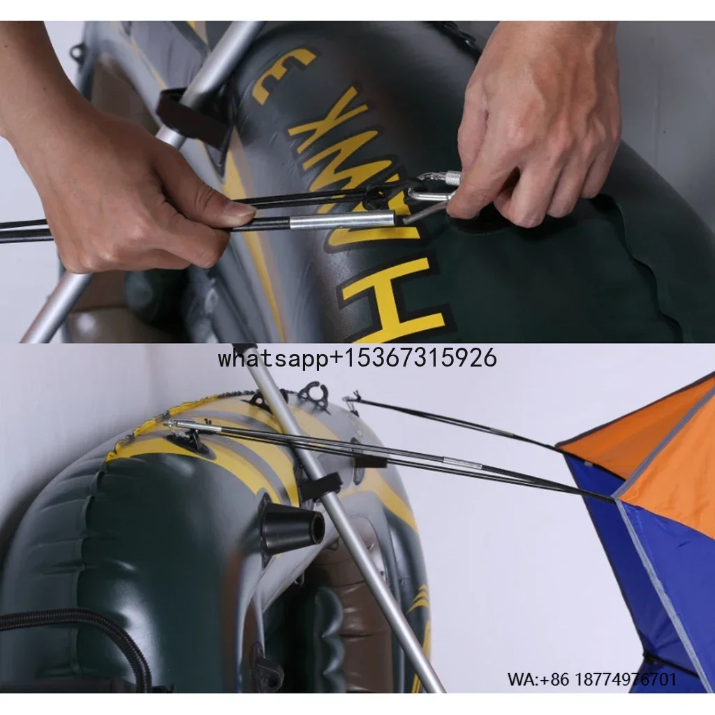 

2-4 Person Inflatable Boat Kayak Canopy Awning Sun Shade Shelter Waterproof Tent Boat Kayak Rafting Accessories