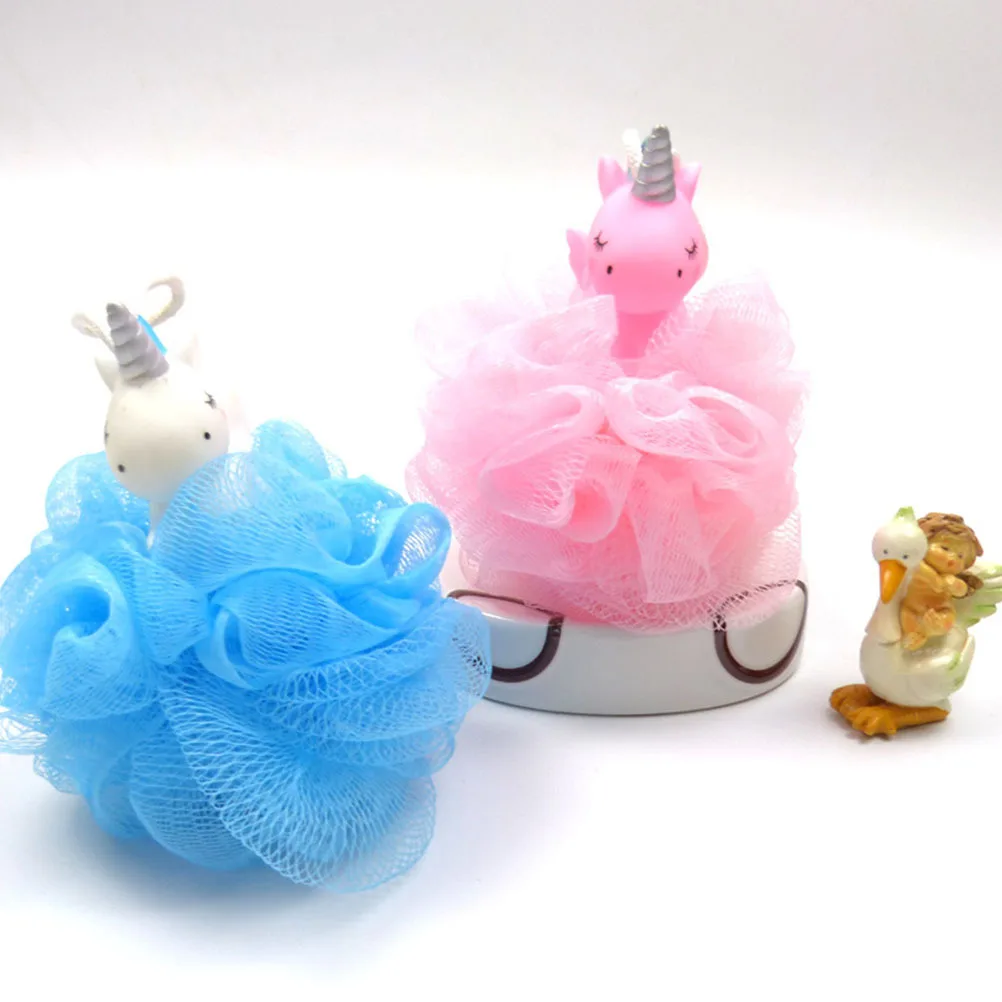 

2Pcs Foaming Shower Sponge Creative Bath Ball for Body Scrubbing Deep Clean Oil Dust Removal Soft Touch Exfoliating Tool