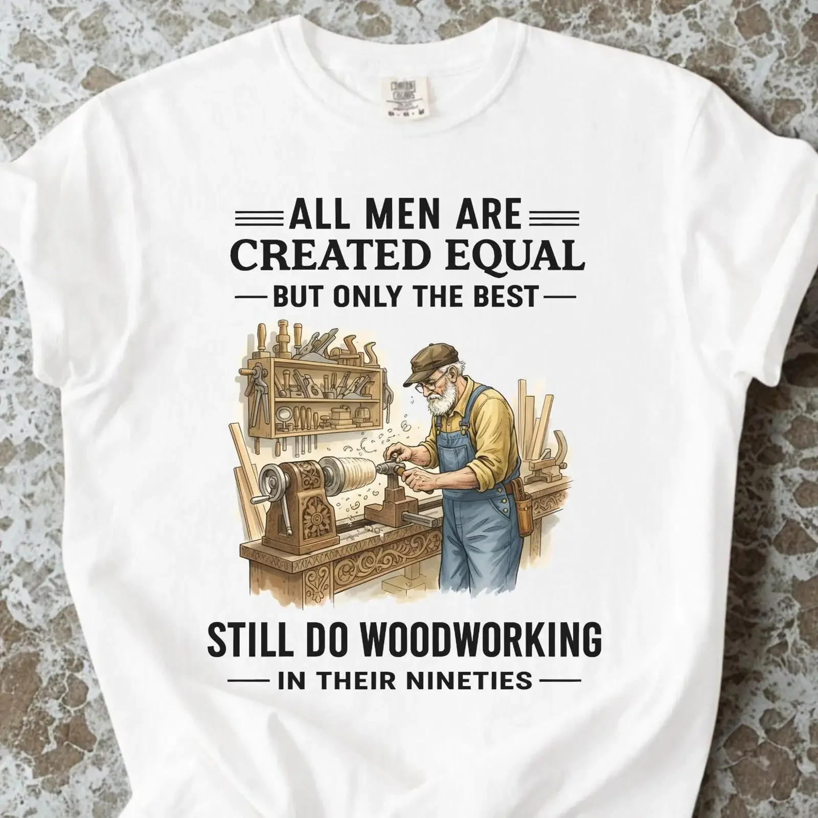 Funny Woodworker Humor T Shirt for Carpenter Dad Grandpa Workshop Senior DIY Woodcraft Lover Woodworking vintage Washed
