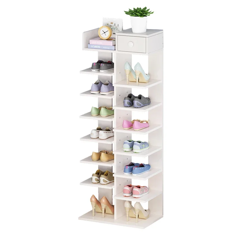 

Sandwich shoe rack, simple household storage, multi-layer dustproof shoe cabinet, dormitory indoor