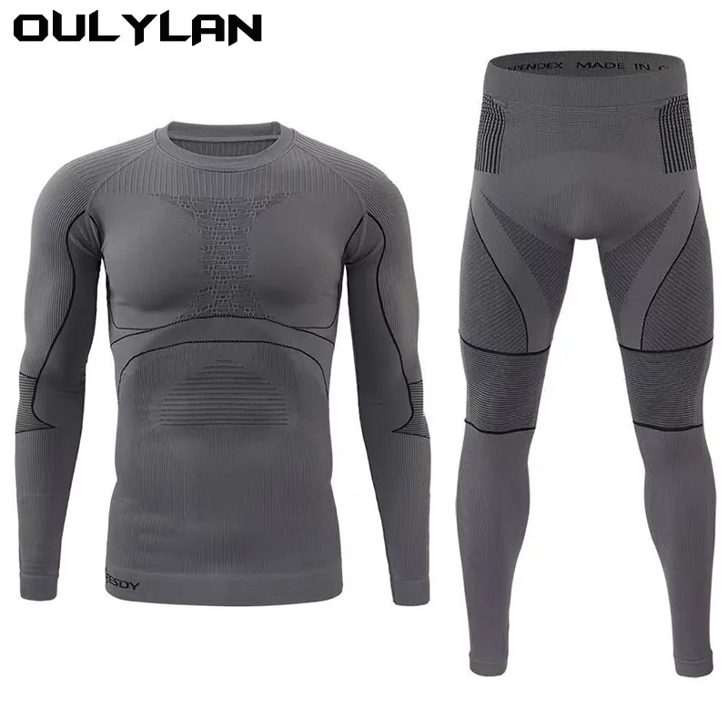 Thermo Clothes Compression Set Thermal Tights Winter Leggings Outdoor Sort Suit Quick Dry Ski Thermal Underwear For Men Male