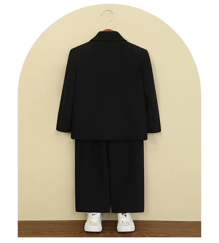 Anzug-Set für Jungen A5055, Kinderkostüm für Bühnenauftritte, Partys, Laufstegshows, Blazer für Blumenjungen, formelles Outfit für Geburtstagsfeiern – Detail 12
