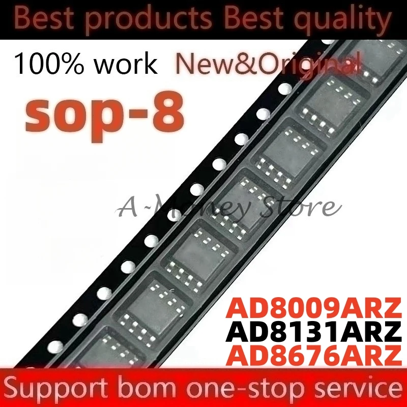 

(5pcs)AD8676A AD8676ARZ AD8676 8131A AD8131A AD8131ARZ AD8009 AD8009AR AD8009ARZ sop-8