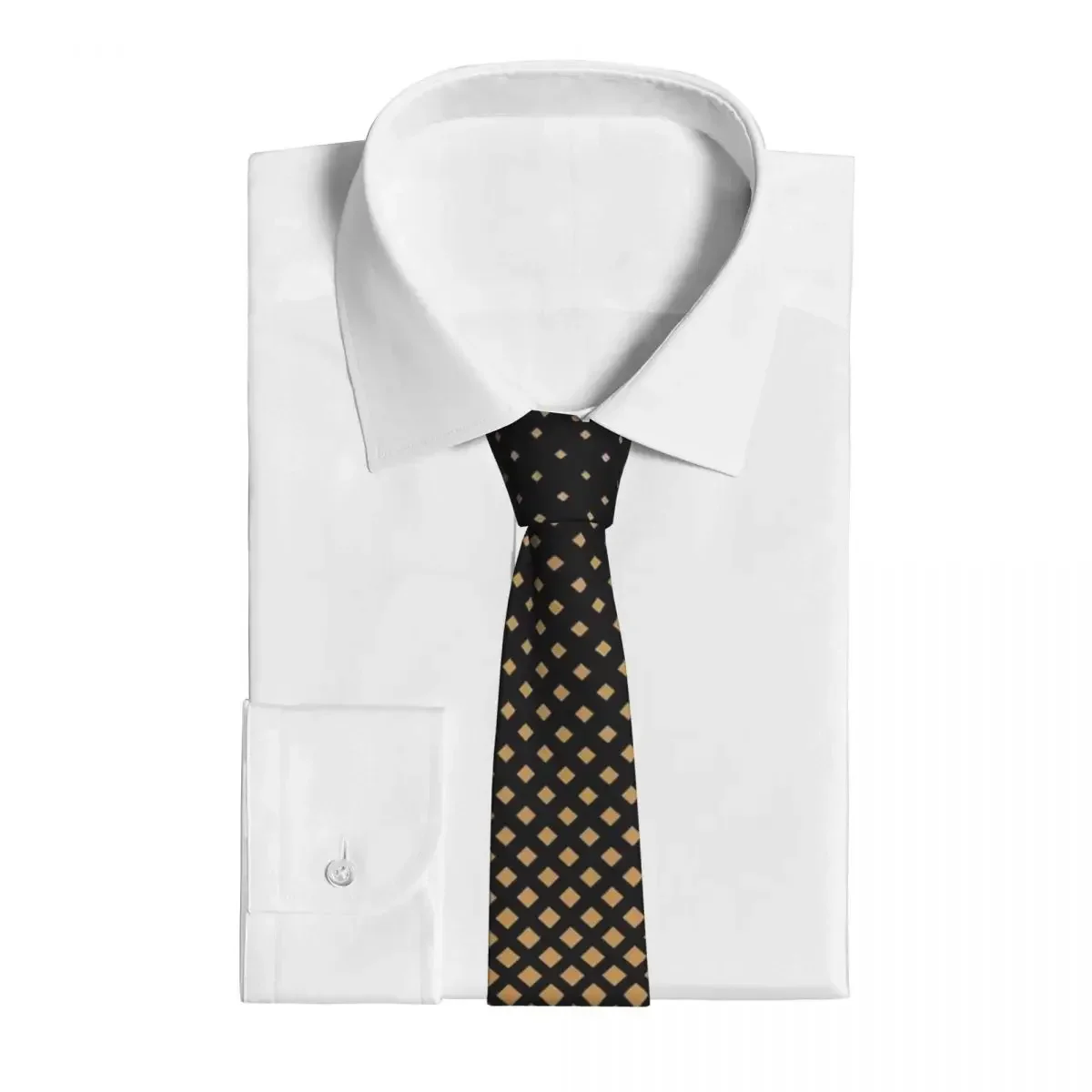 Corbata abstracta con estampado de rombos para hombre, corbatas de cuello con patrón geométrico, corbata de cuello elegante, accesorios de corbata de gran calidad para boda