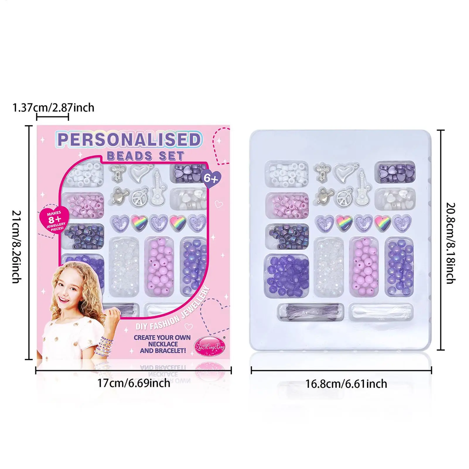 Kit braccialetto con perline Kit artigianale con braccialetto dell'amicizia con perline per adolescenti Forniture artigianali fatte a mano per bambini Festa dei bambini Viaggi di Natale