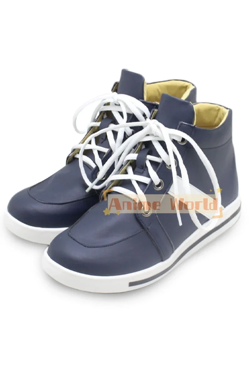 Takanashi Hoshino Scarpe Cosplay Gioco Blu Archivio Puntelli Cosplay Stivali di Carnevale di Halloween Scarpe in PU su misura