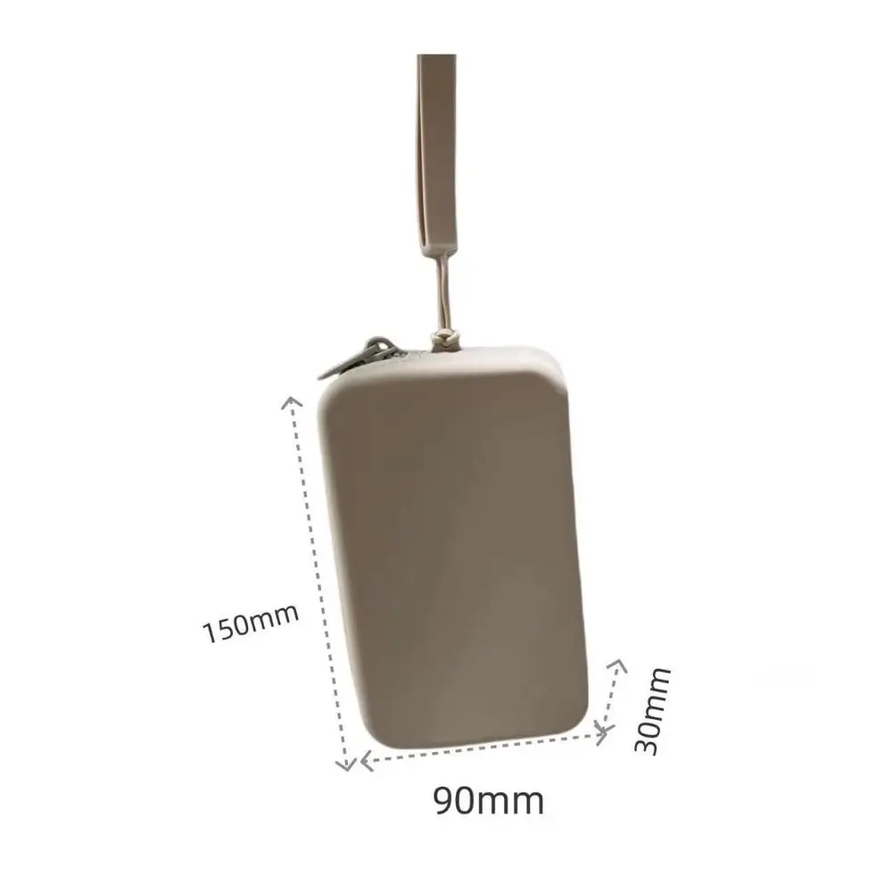 New Multifunction Rectangular Wallet Silicone Waterproof Carrying Handbags Space Saving Coin Purse Men DIY Accessories