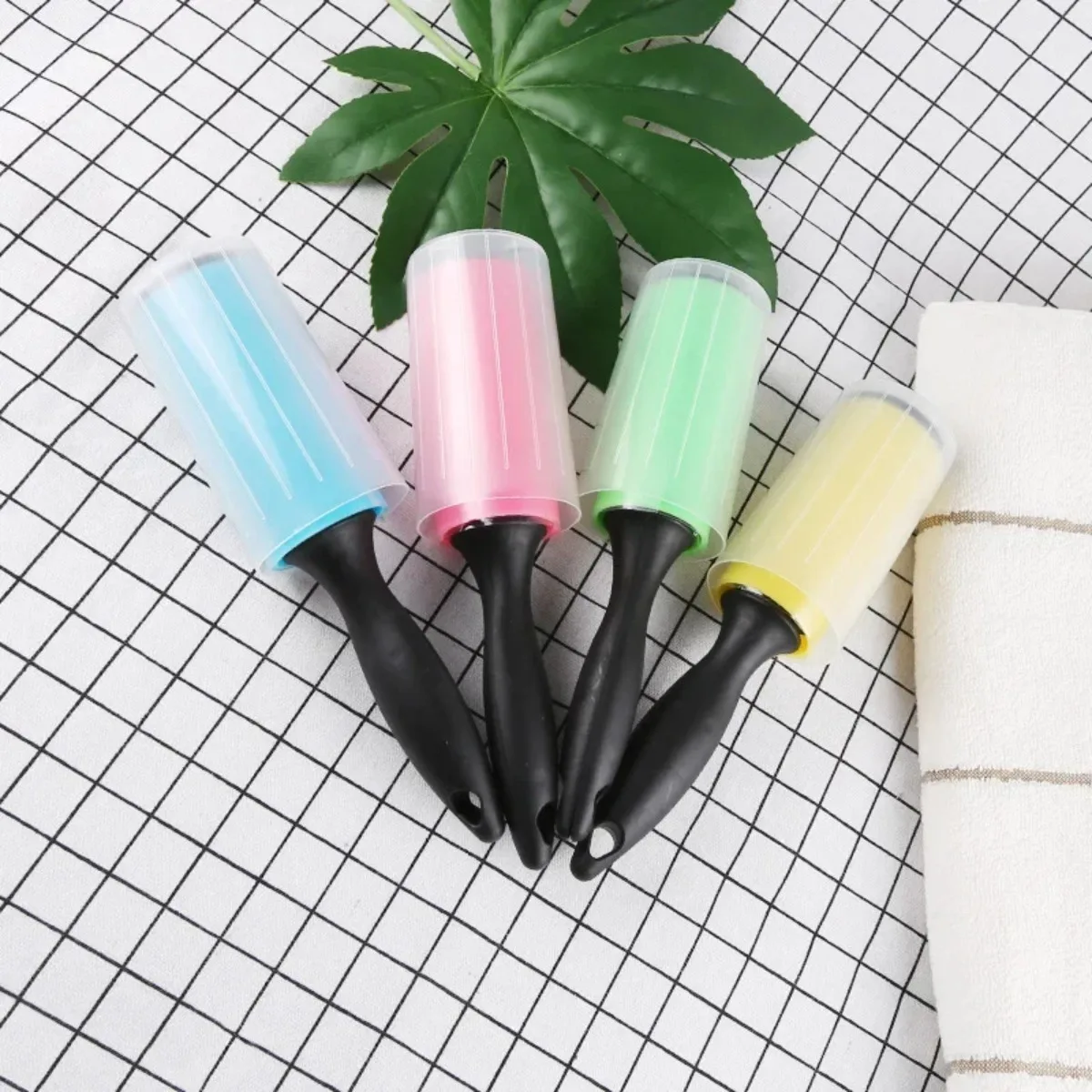 

Reusable Dust Sticking Roller Lint Cleaner for Clothes, Pet Hair & Household Use