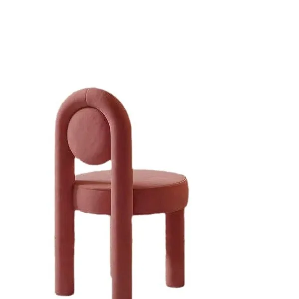 

Nordic light luxury home bedroom dressing stool cream wind makeup Internet celebrity dining chair cafe milk tea shop