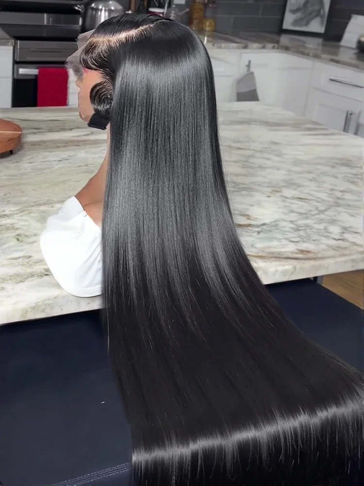 

13x6 Прямой парик фронта шнурка 13x4Lace Frontal Wig HD Прозрачные парики шнурка для женщин Человеческие волосы 5x5 Парик с застежкой Бразильский 36 дюймов