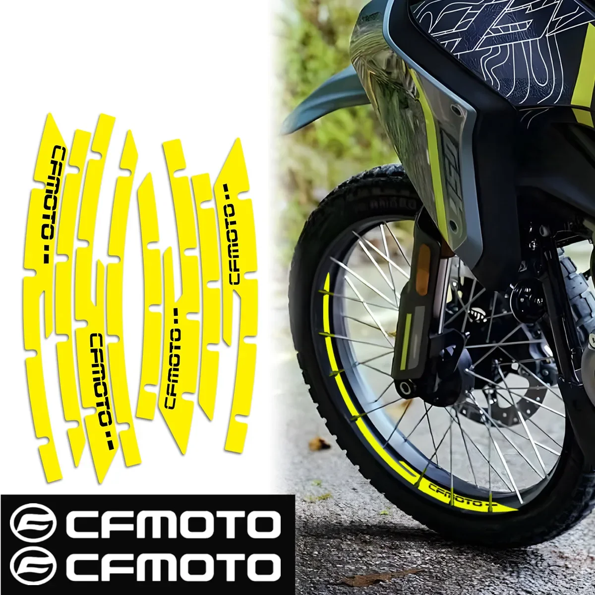 For CF Moto 450MT 450 MT IBEX 450 Wheel Sticker Motorcycle Rim