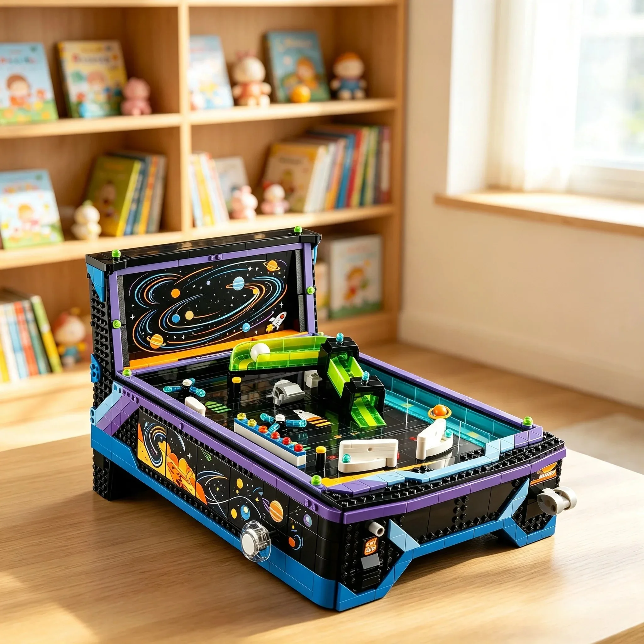 Popular MOC-2274PCS Space Arcade Building Blocks Retro Game Table Building Model, DIY Assembly Building Blocks for Adult Collect