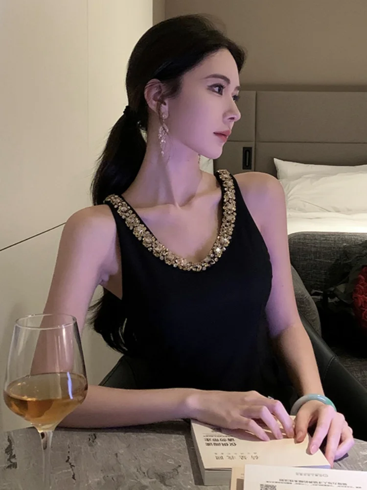 SMTHMA di Alta Qualità di Nuovo Modo Luce di Lusso In Rilievo O-Collo del Vestito delle Donne di Abbigliamento Temperamento Socialite Partito Abiti Lunghi