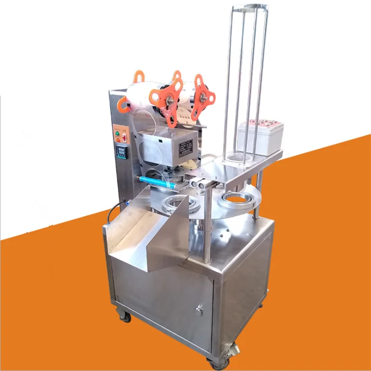 Electric Juice Tea Water Small Plastic Cup Filling And Sealing Machine / Automatic Cup Filler Sealing Machine Customize