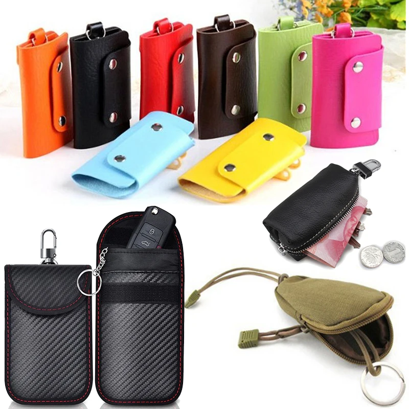 1 Stück Mini Schlüssel Brieftaschen Halter Männer Münze Geldbörsen Beutel Militär Armee Tasche kleine Tasche Schlüssel bund Reiß verschluss Fall aus Tür Pack