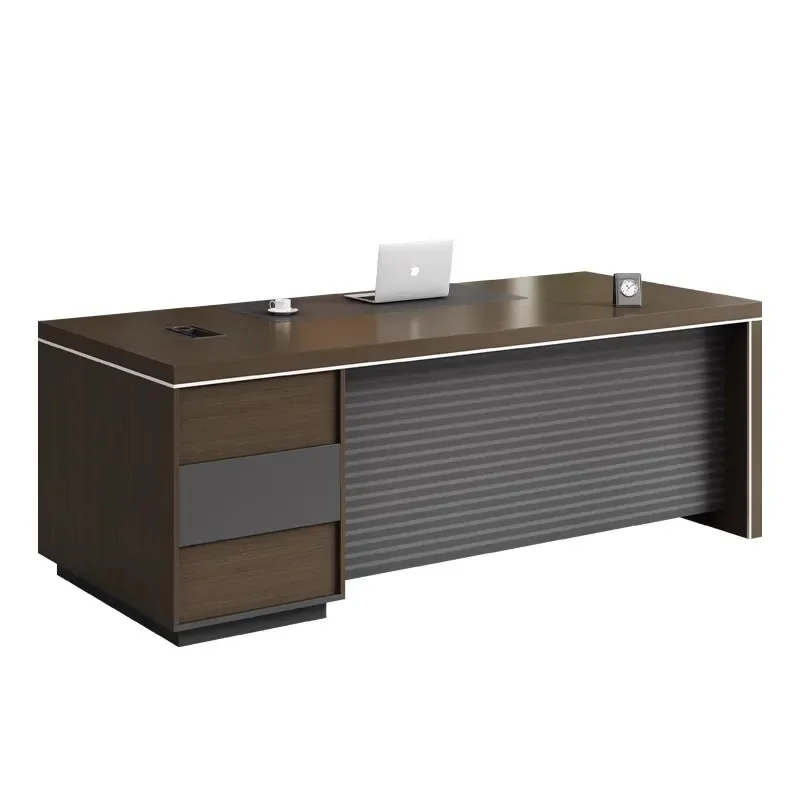 Simple Modern Light Luxury  Manager Table Office Furniture Chair Combination Supervisor Table