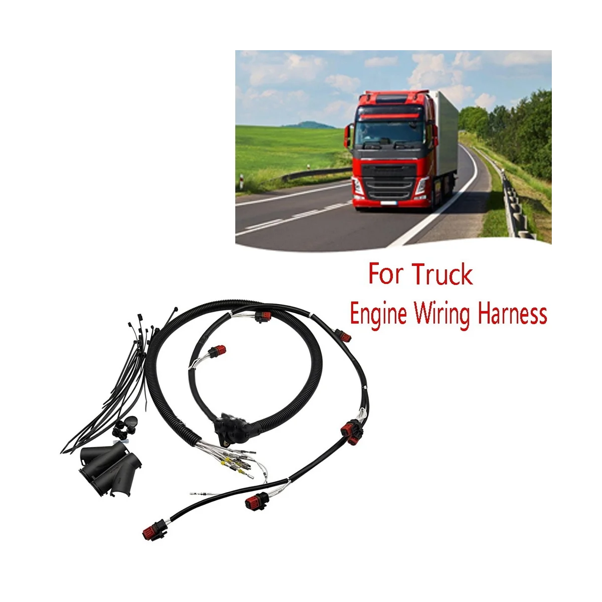 Truck Engine Wiring Harness 22248490 7422248490 Cable Harness Injector for Volvo