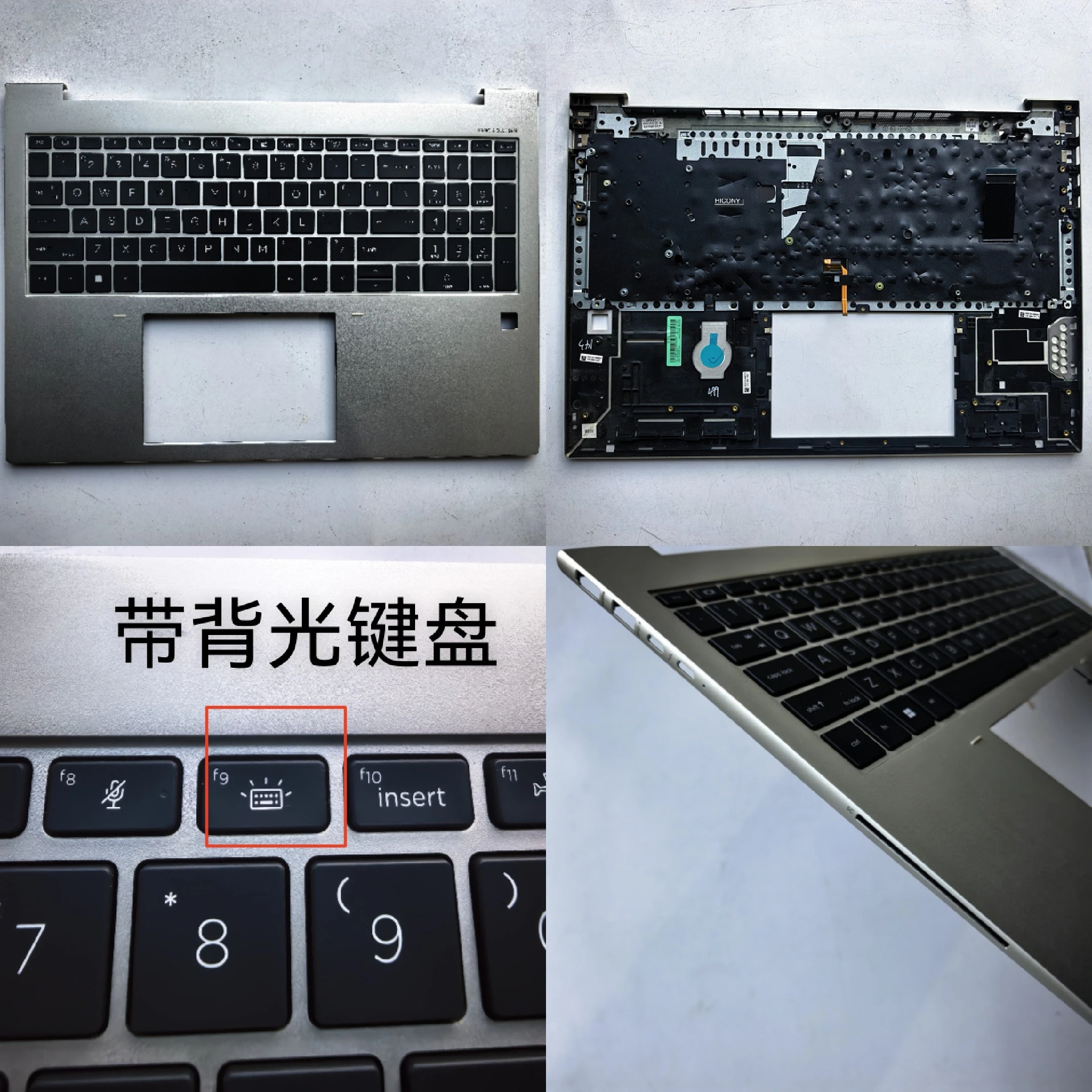 

US backlit New laptop palmrest cover with keyboard for HP EliteBook 860 G9 865 G10 ZBook Firefly16 G9