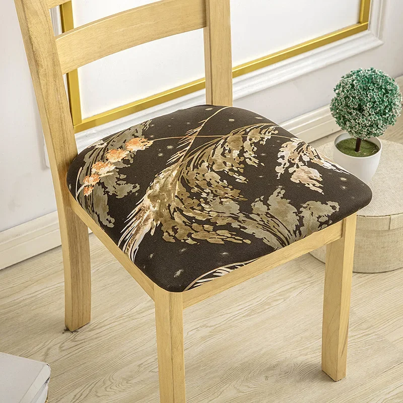 1PC Stretch Printed Chair Covers Removable Washable Chair Protector Dining Room Kitchen Chair Protector Cadeira De Bar